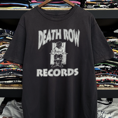 Rare Death Row Records Washed Black Tee