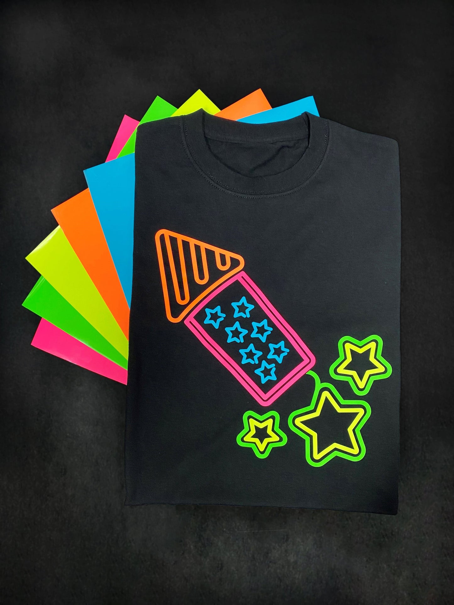 12" Siser Easy Glow Neon Yellow Heat Transfer Vinyl (HTV)