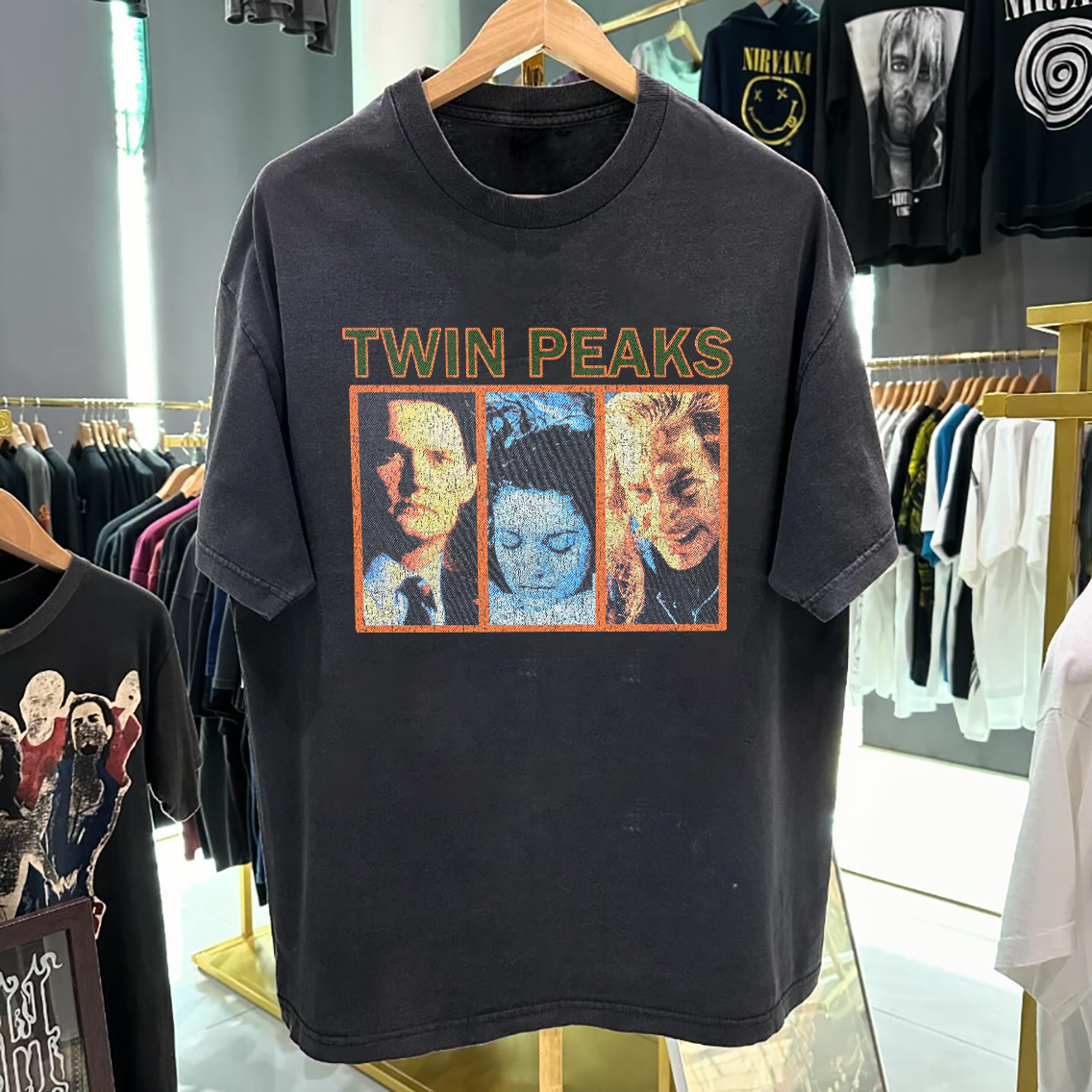 Twin Peaks Vintage Washed Black T-Shirt