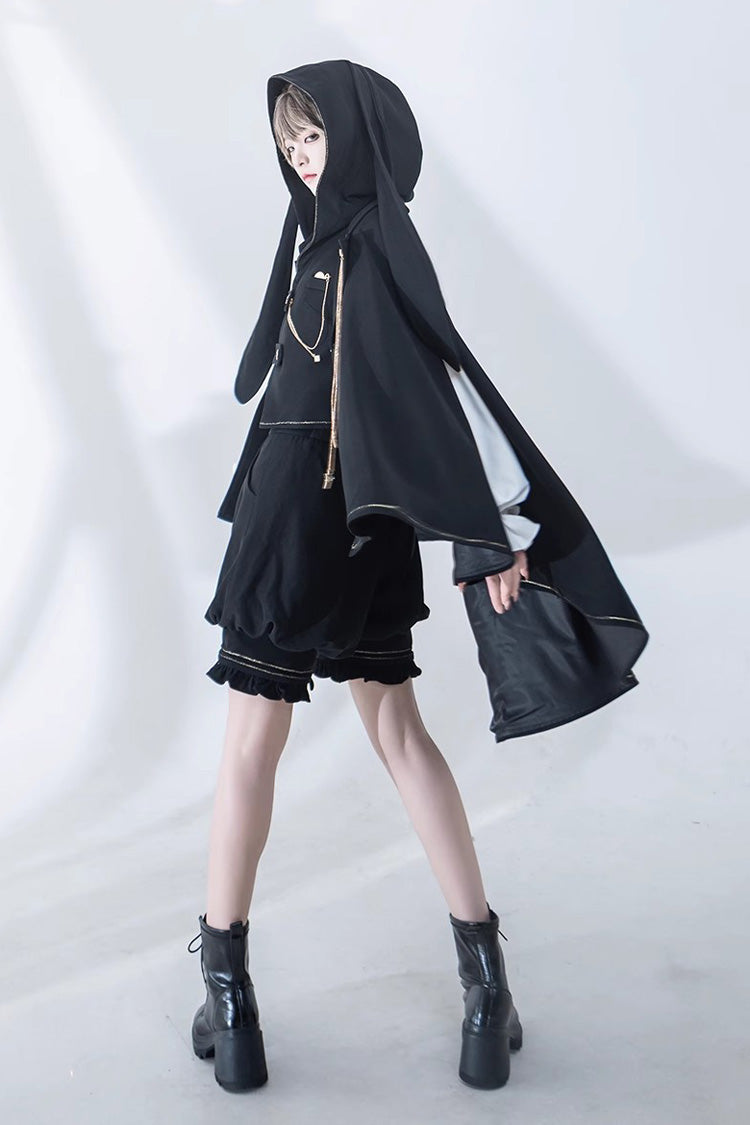 Black Anxious Rabbit Ouji Fashion Gothic Lolita Shorts