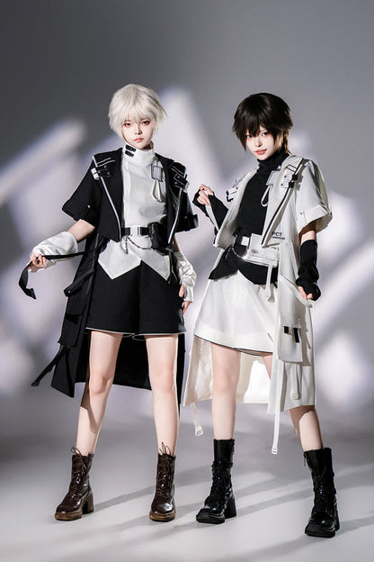 Black Functional Style Ouji Fashion Prince Handsome Lolita Shorts